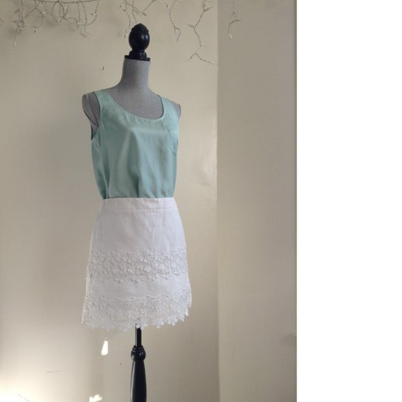 NWT J.Crew Women's 2 Light 100% Silk Pocket Sleeveless Tank Top 39370 Green - Picture 2 of 14